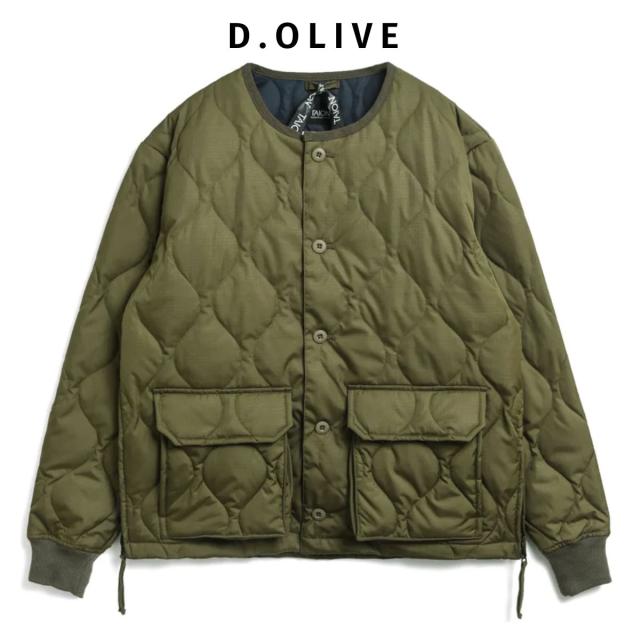 タイオン TAION MILITARY CREW NECK DOWN CARDIGAN ミリタリー オーバーカーディガン メンズ レディース ユニセックス 秋 冬 カジュアル ウェア アウター 防寒 保温 TAION-104PML-1_4