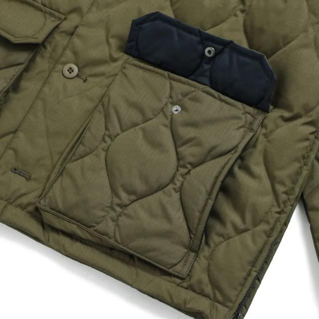 タイオン TAION MILITARY CREW NECK DOWN CARDIGAN ミリタリー オーバーカーディガン メンズ レディース ユニセックス 秋 冬 カジュアル ウェア アウター 防寒 保温 TAION-104PML-1_6