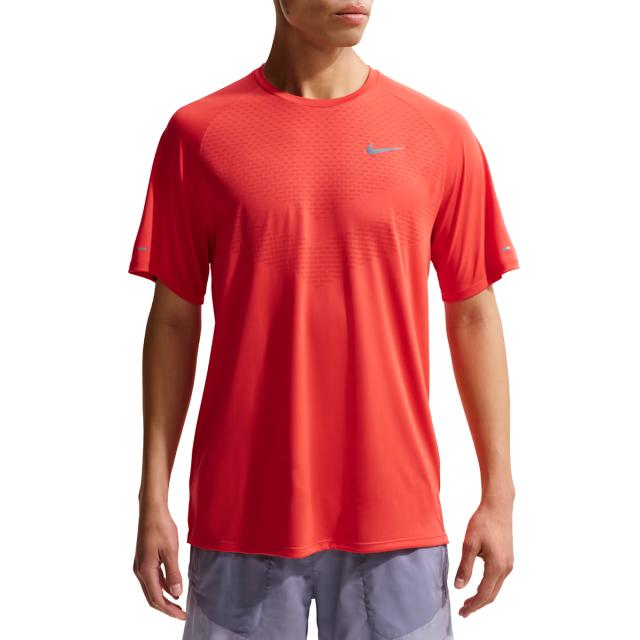 ナイキ NIKE Dri-FIT ADV ストライド ショートスリーブ ランニングトップ メンズ 春 夏 レッド 赤 スポーツ トレーニング 半袖 Tシャツ HV5204-696