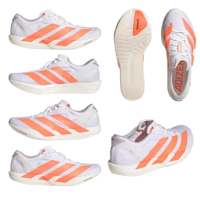 アディダス adidas ADIZERO ADIOS 9 RUNNING アディゼロ アディオス 9 ランニング メンズ ホワイト オレンジ スポーツ ランニングシューズ ランシュー JQ0777_2