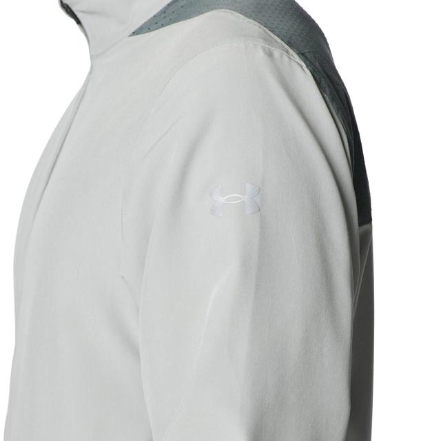 アンダーアーマー UNDER ARMOUR UAライトウエイト ウーブン ジャケット メンズ グレー 灰色 スポーツ トレーニング フルジップ ジャケット 6012566-069_3