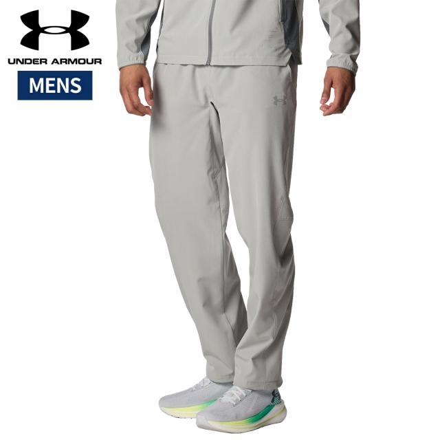 アンダーアーマー UNDER ARMOUR UAライトウエイト ウーブン パンツ メンズ グレー 灰色 スポーツ トレーニング ロング パンツ 6012567-069