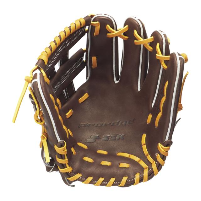 エスエスケイ SSK 専用グラブ袋付き プロエッジシリーズB 硬式用グラブ 内野手用 ブラック サイズ6S 2026SP ベースボールマリオ 野球 硬式 グローブ 内野手 PKB866_1