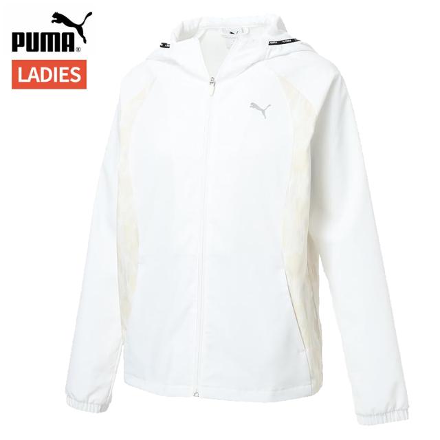 プーマ PUMA クロス AOP ジャケット レディース ホワイト 白 スポーツ フィットネス パーカー ジャケット 528892-02