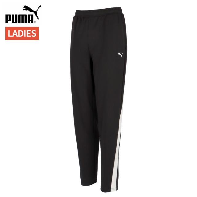 プーマ PUMA ニット パンツ レディース ブラック 黒 スポーツ フィットネス ロング パンツ 528895-01