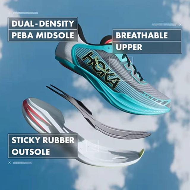 ホカ HOKA シエロX12.0 CIELOX12.0 メンズ レディース ユニセックス レース トレーニング シューズ ブルー 青 ブラック 黒 軽量 反発性 スポーツ ランニングシューズ ランシュー 1162053_6