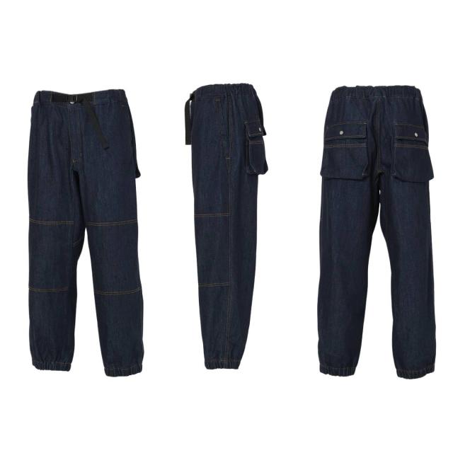 ナンガ NANGA DENIM PANTS デニムパンツ メンズ カジュアル オールシーズン パンツ ブルー インディゴ デニム ジーパン ジーンズ アウトドア レジャー コーデュラ 耐摩耗性 耐久性 イージーパンツ N2600-1D064D_3
