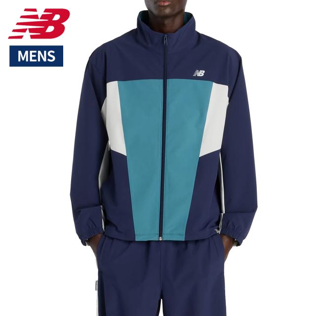 ニューバランス NEW BALANCE Woven Track Jacket ウーブントラックジャケット メンズ ネイビー 紺 スポーツ トレーニング フルジップ ジャケット MJ61H33O-TNV