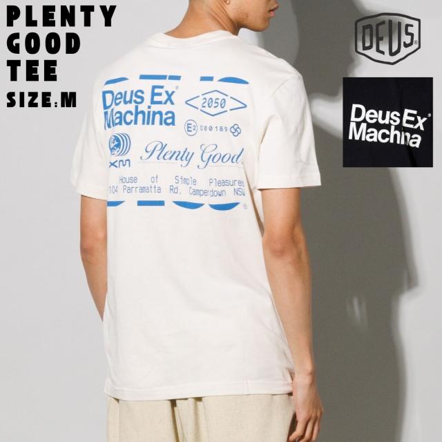 デウス DEUS PLENTY GOOD TEE メンズ 春 夏 秋 カジュアル 半袖 Tシャツ ブラック 黒 バックロゴ ボックスフィット D261MTS544