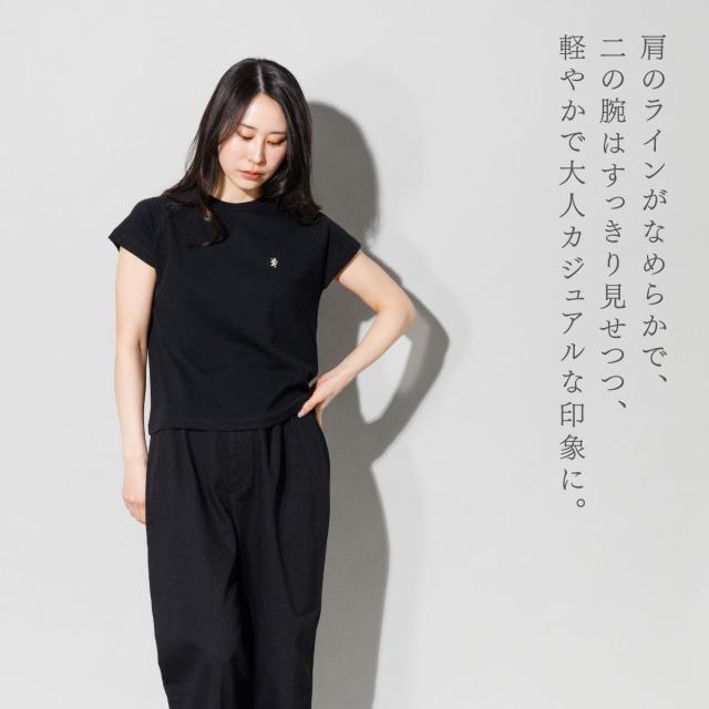 ジムフレックス GYMPHLEX ラグランスリーブレス プルオーバー Tシャツ レディース フレンチスリーブ トップス カットソー シンプル ロゴ 上品 GY-C0450_11