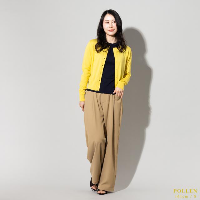 【正規取扱い販売店】ジョンスメドレー JOHN SMEDLEY コットンスカラップ長袖ニットカーディガン 30G レディース 綿 無地 上品 きれいめ シンプル シーアイランドコットン S4834_9