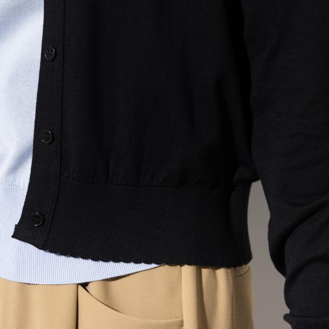 【正規取扱い販売店】ジョンスメドレー JOHN SMEDLEY コットンスカラップ長袖ニットカーディガン 30G レディース 綿 無地 上品 きれいめ シンプル シーアイランドコットン S4834_16