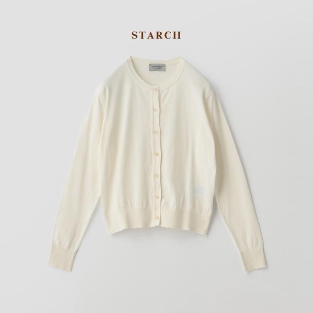 【正規取扱い販売店】ジョンスメドレー JOHN SMEDLEY コットンスカラップ長袖ニットカーディガン 30G レディース 綿 無地 上品 きれいめ シンプル シーアイランドコットン S4834_2