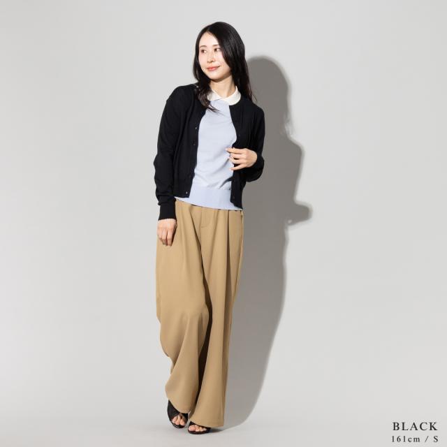 【正規取扱い販売店】ジョンスメドレー JOHN SMEDLEY コットンスカラップ長袖ニットカーディガン 30G レディース 綿 無地 上品 きれいめ シンプル シーアイランドコットン S4834_7