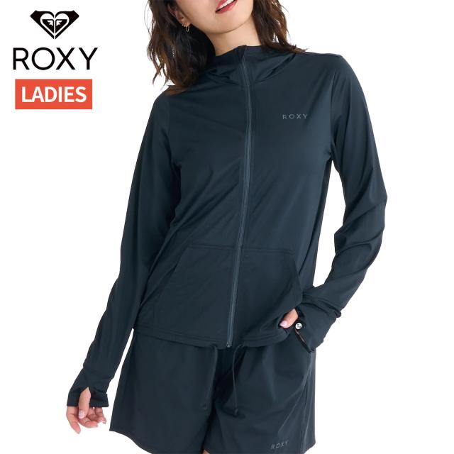 ロキシー ROXY AUROLA オーロラ ジップラッシュフーディ レディース ブラック 黒 水泳 スイム 海水浴 ラッシュガード RLY261031-BLK