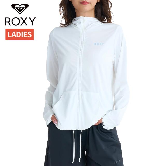 ロキシー ROXY AUROLA オーロラ ジップラッシュフーディ レディース ホワイト 白 水泳 スイム 海水浴 ラッシュガード RLY261031-WHT