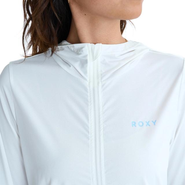 ロキシー ROXY AUROLA オーロラ ジップラッシュフーディ レディース ホワイト 白 水泳 スイム 海水浴 ラッシュガード RLY261031-WHT