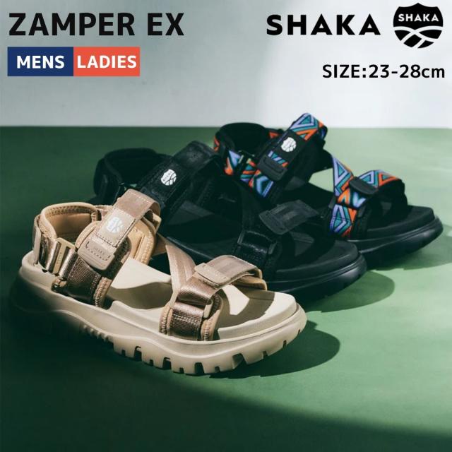 シャカ SHAKA ザンパー EX ZAMPER EX メンズ レディース ユニセックス カジュアル アウトドア サンダル シューズ スポーツサンダル タウンユース 軽量 クッション性 SK-362