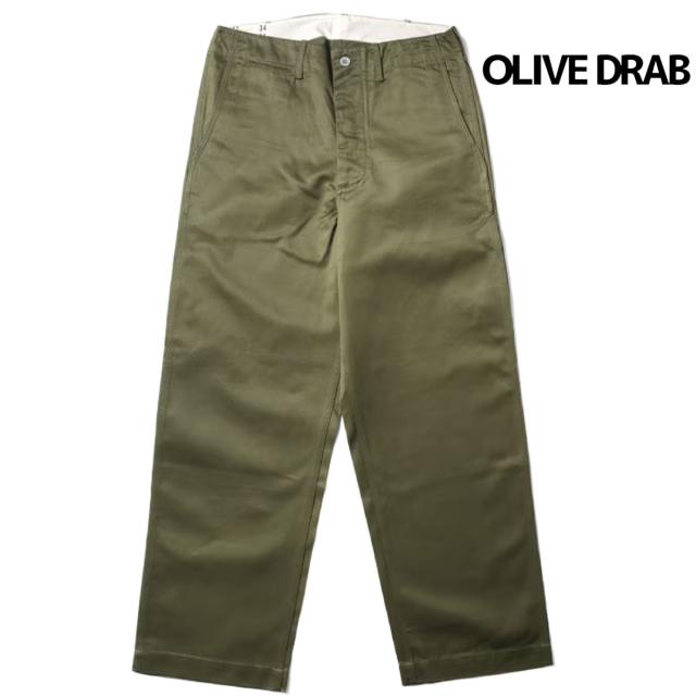 ヒューストン HOUSTON ヒューストン U.S.コットンチノトラウザー メンズ HOUSTON U.S.COTTON M-1941 CHINO TROUSER カジュアル パンツ ボトムス U.S.コットン お出かけ ARMY カーキ ベージュ 10176_2