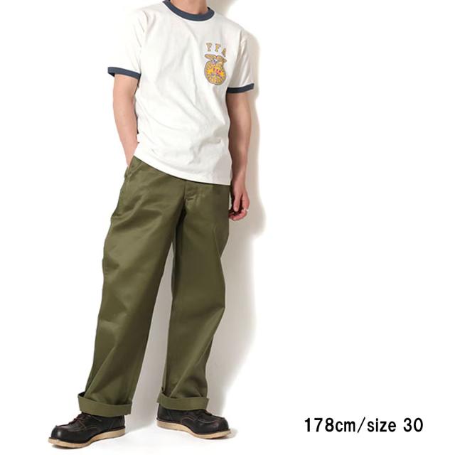 ヒューストン HOUSTON ヒューストン U.S.コットンチノトラウザー メンズ HOUSTON U.S.COTTON M-1941 CHINO TROUSER カジュアル パンツ ボトムス U.S.コットン お出かけ ARMY カーキ ベージュ 10176_7