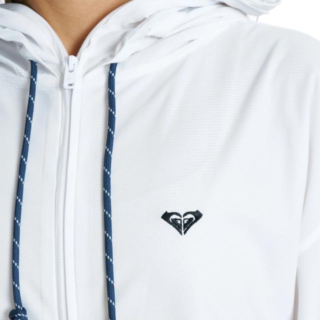 ロキシー ROXY DRYWELL HOODIE ドライウェル フーディー ジップラッシュガード レディース ホワイト 白 水泳 スイム 海水浴 ラッシュガード RLY262014-WHT_3