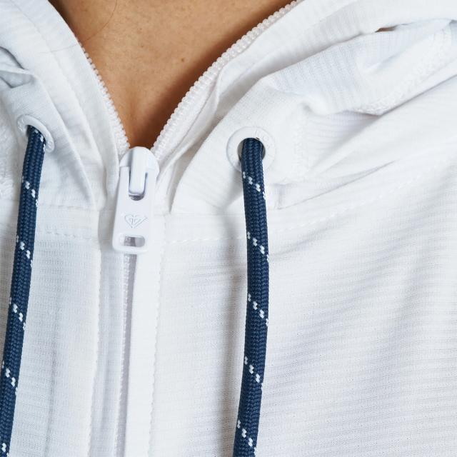 ロキシー ROXY DRYWELL HOODIE ドライウェル フーディー ジップラッシュガード レディース ホワイト 白 水泳 スイム 海水浴 ラッシュガード RLY262014-WHT_4