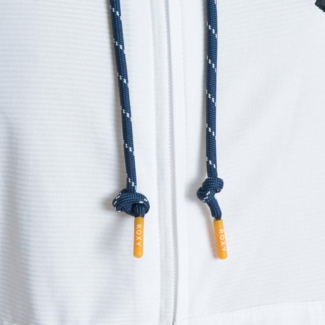 ロキシー ROXY DRYWELL HOODIE ドライウェル フーディー ジップラッシュガード レディース ホワイト 白 水泳 スイム 海水浴 ラッシュガード RLY262014-WHT_5