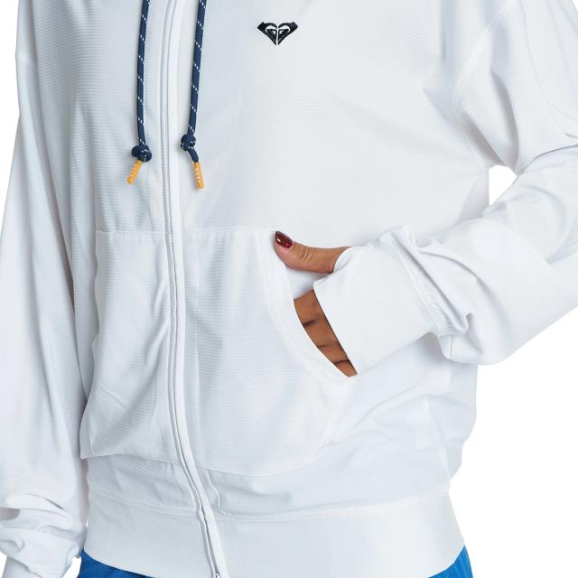 ロキシー ROXY DRYWELL HOODIE ドライウェル フーディー ジップラッシュガード レディース ホワイト 白 水泳 スイム 海水浴 ラッシュガード RLY262014-WHT_6