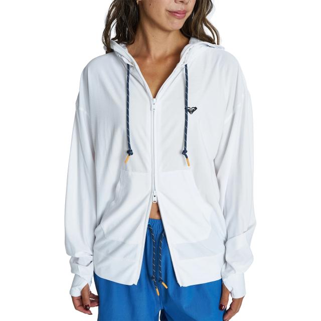 ロキシー ROXY DRYWELL HOODIE ドライウェル フーディー ジップラッシュガード レディース ホワイト 白 水泳 スイム 海水浴 ラッシュガード RLY262014-WHT_8
