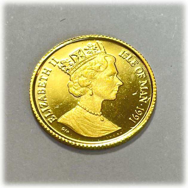 キャット金貨 1/25オンス 1991年製 ノルウェージャン クリア
