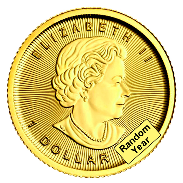 メイプル金貨 1/20オンス ランダム・イヤー クリアケース入り_1