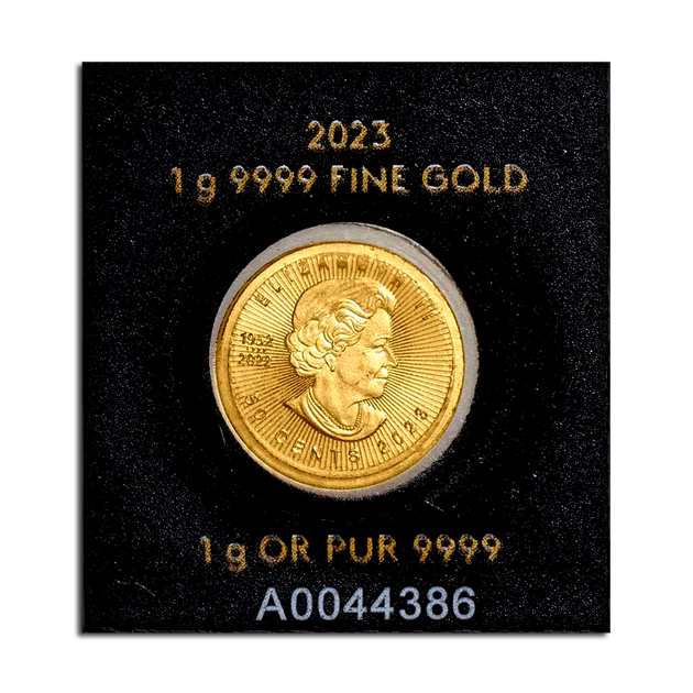 メイプル金貨 1g 2023年製 カナダ王室造幣局発 金貨 純金 コイン 