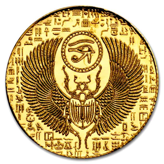 スカラベ 金貨 1/200オンス クリアケース入り 純金 コイン 原産国
