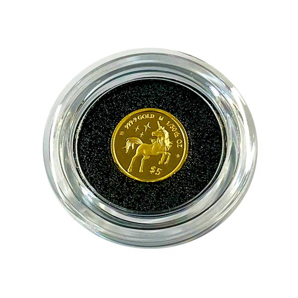 ユニコーン金貨 1/30オンス 2025年製 専用ボックス入り 純金 コイン クック諸島政府発行_3