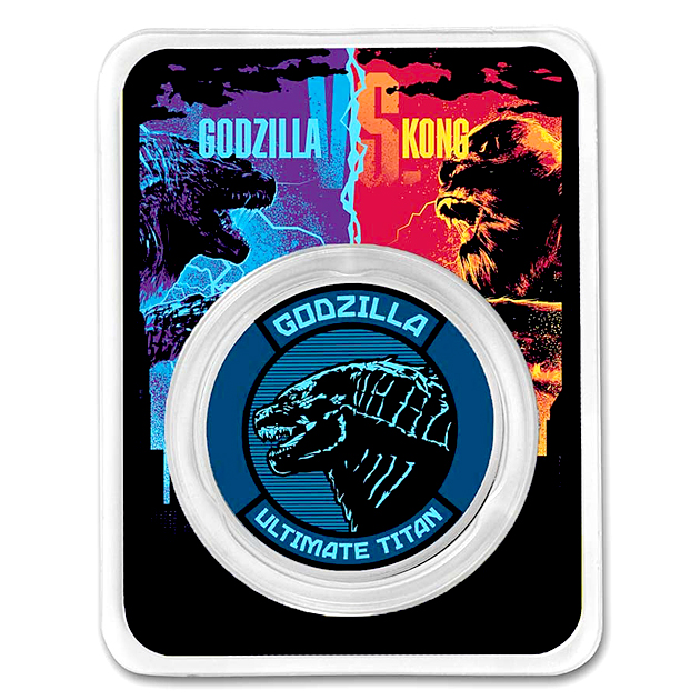 2021年『ゴジラVSコング』コングver純銀・銀貨1オンスコイン