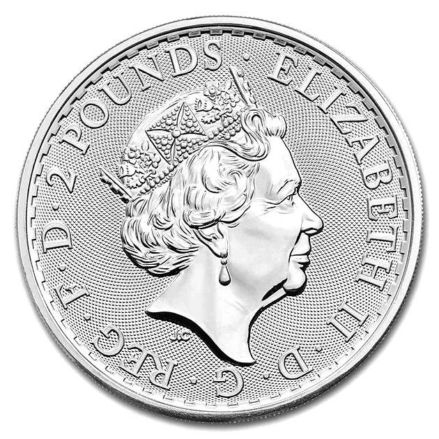 ブリタニア銀貨 1オンス 2022年製 クリアケース入り 純銀 コイン イギリス王立造幣局発行