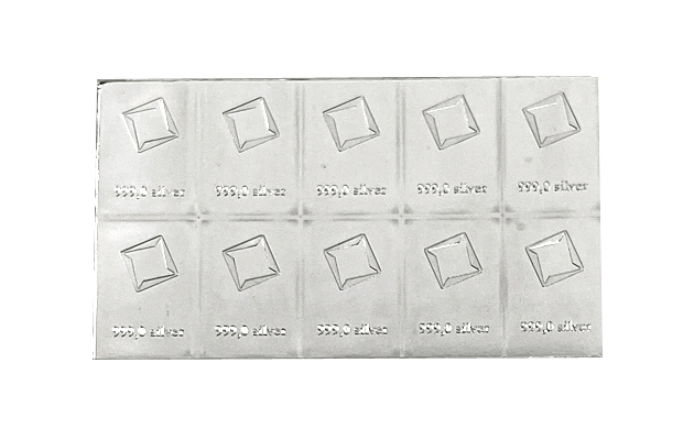 スイス ヴァルカンビ コンビバー シルバーバー インゴット 10g ( 1g × 10 ) 純銀 インゴット スイス・ヴァルカンビ社発行_1