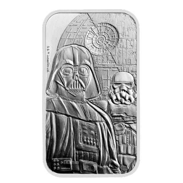 スターウォーズ ダークサイド シルバーバー 1オンス 純銀 インゴット イギリス王立造幣局発行_1