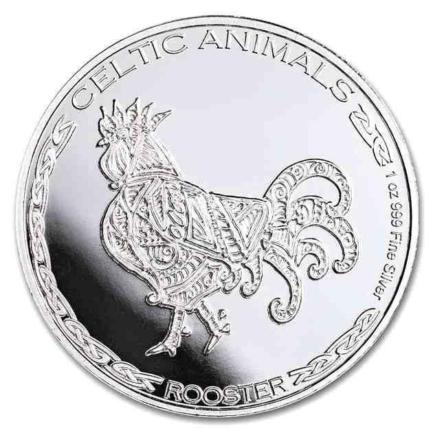 チャド ルースター銀貨 1オンス 2022年製 クリアケース入り 純銀 コイン チャド共和国発行