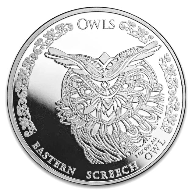 チャド オオコノハズク銀貨 1オンス 2024年製 クリアケース入り チャド共和国発行_2