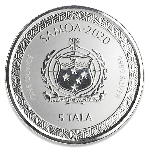 桃太郎銀貨 1オンス 浮世絵スタイル 2020年製 クリアケース入り 純銀 銀貨 コイン_1