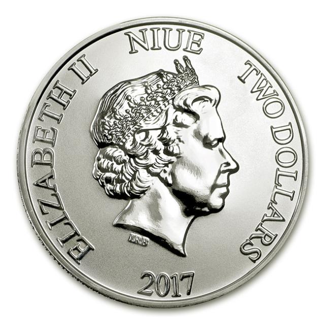 ミッキーマウス銀貨 1オンス 2017年製 純銀 コイン ニュージーランド造幣局発行_1