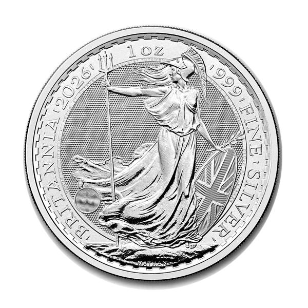 ブリタニア銀貨 1オンス 2026年製 クリアケース入り イギリス王立造幣局発行_2