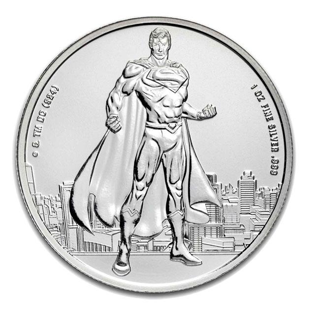 コミックス スーパーマン銀貨 1オンス 2024年製 純銀 コイン シルバー サモア発行_2