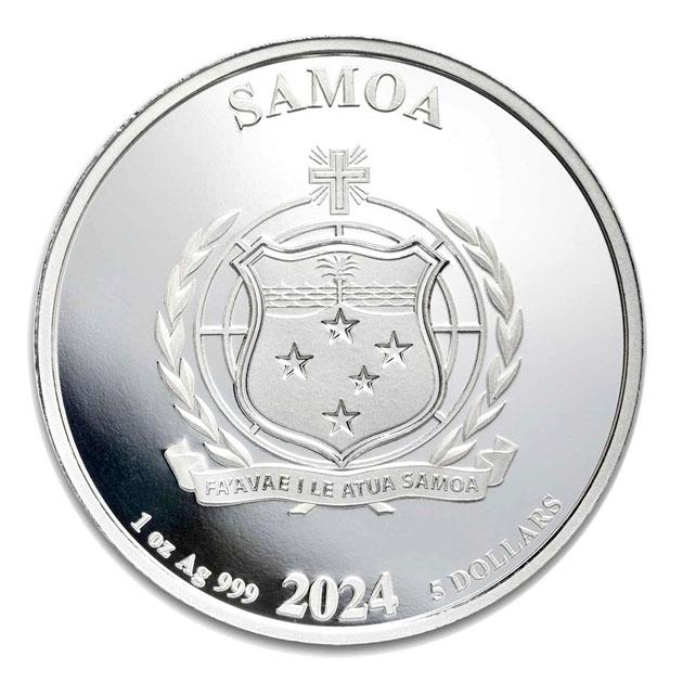 コミックス スーパーマン銀貨 1オンス 2024年製 純銀 コイン シルバー サモア発行_1