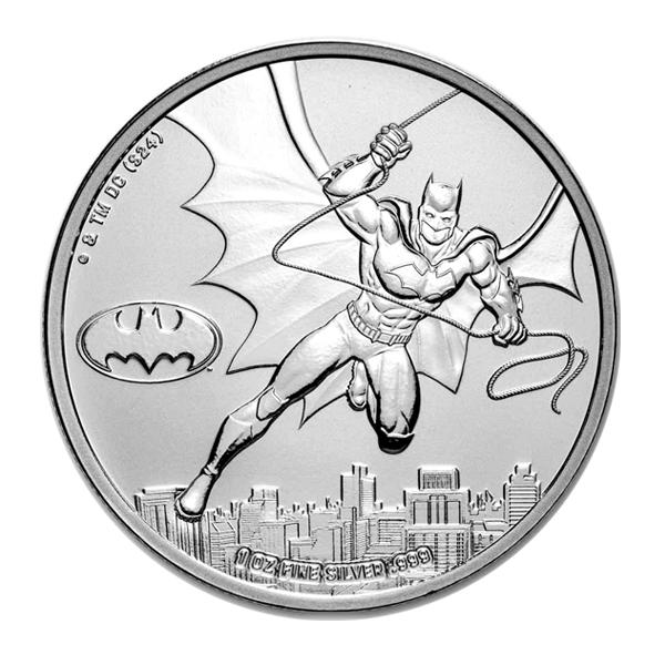 コミックス バットマン銀貨 1オンス 2024年製 純銀 コイン シルバー サモア発行_2
