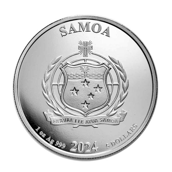 コミックス バットマン銀貨 1オンス 2024年製 純銀 コイン シルバー サモア発行_1