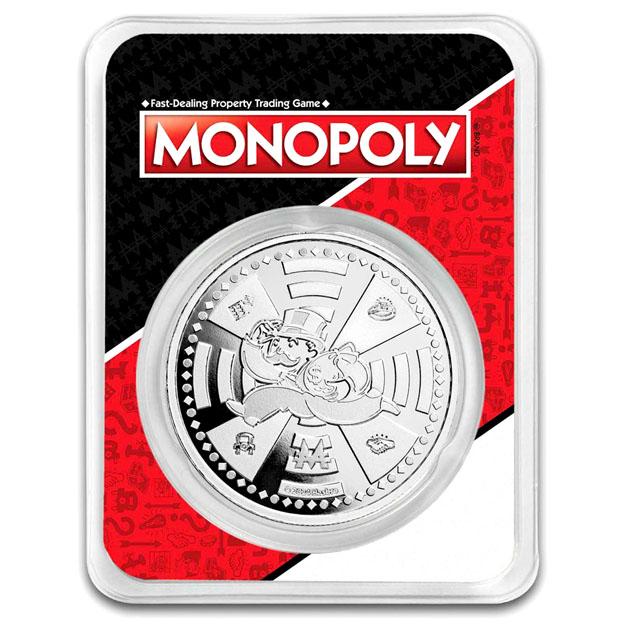 モノポリーおじさん銀貨 1オンス 2024年製 ブリスターパック入り 純銀 コイン サモア発行_2