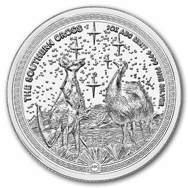南十字星銀貨 1オンス 2026年製 クリアケース入り 純銀 コイン ABC Bullion社発行_3