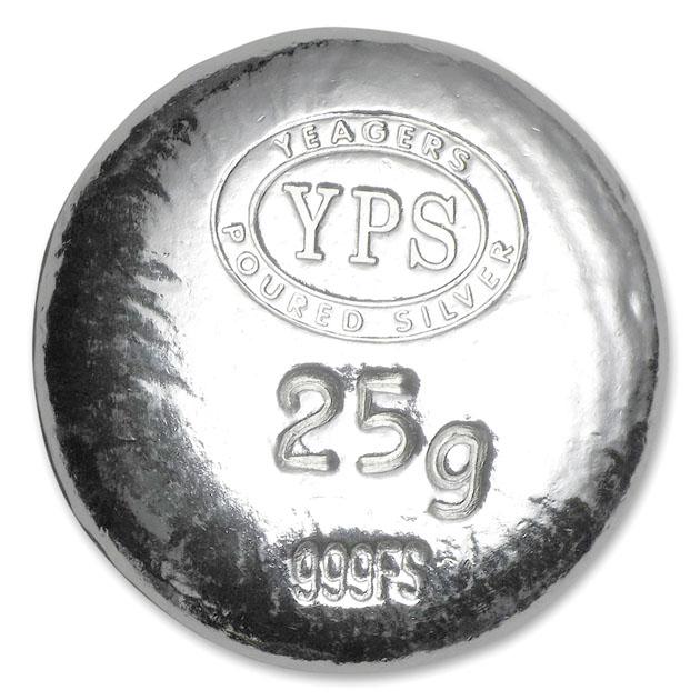 プラタ・ムエルタ シルバーバー 25g 純銀 インゴット YPS社発行_1